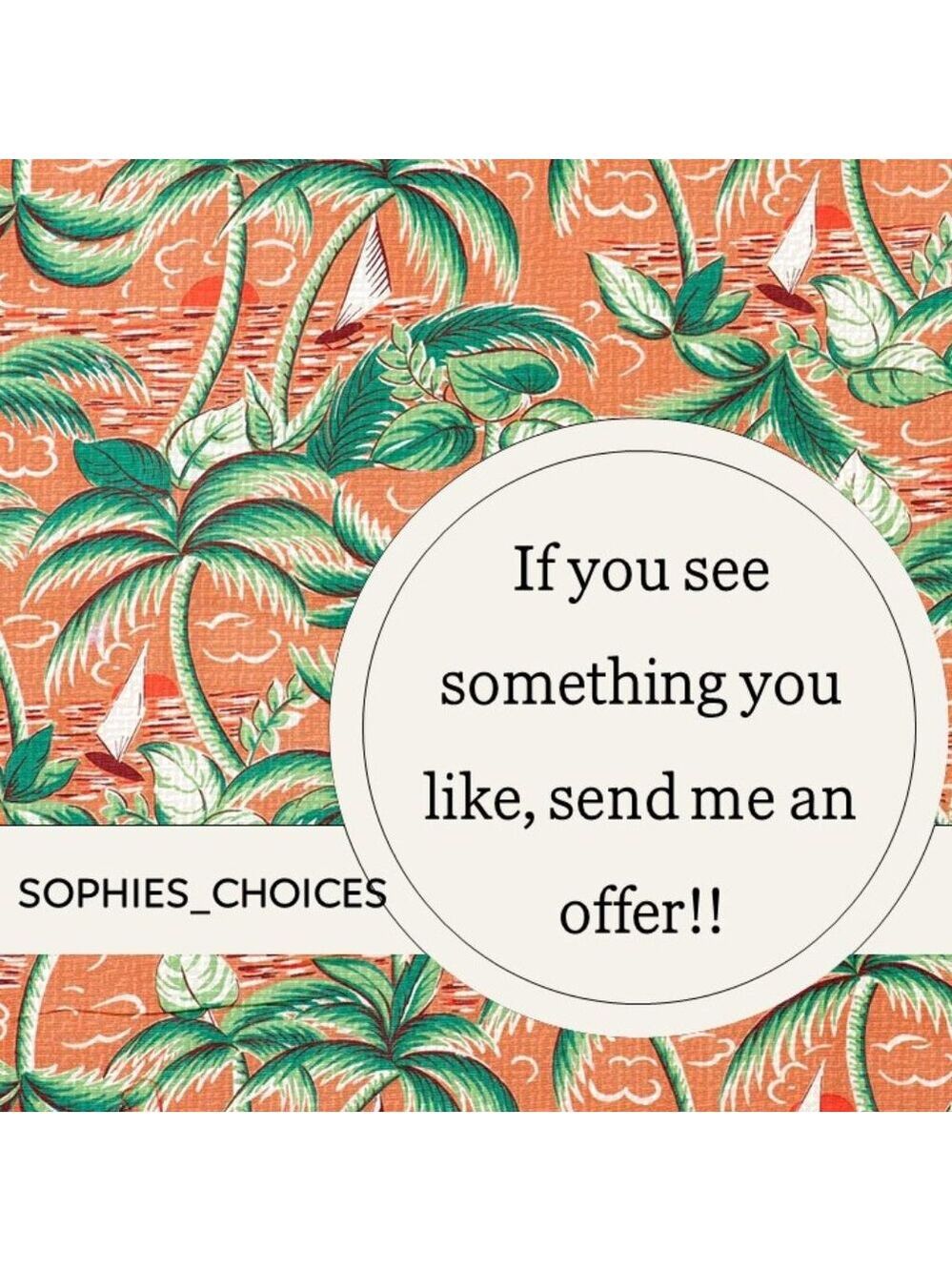 I love receiving offers!